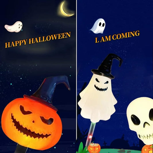 6-Pack LED Solar Halloween Ground Lights
