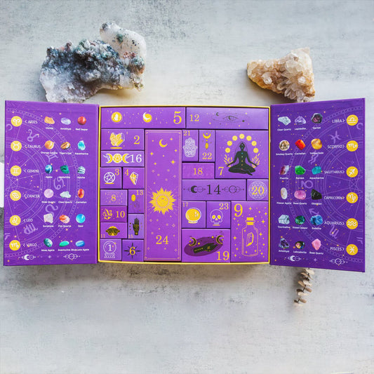 🎃Reiki Crystal Halloween Countdown Gift Box🔮The Magic of Healing and Energy Transfer!