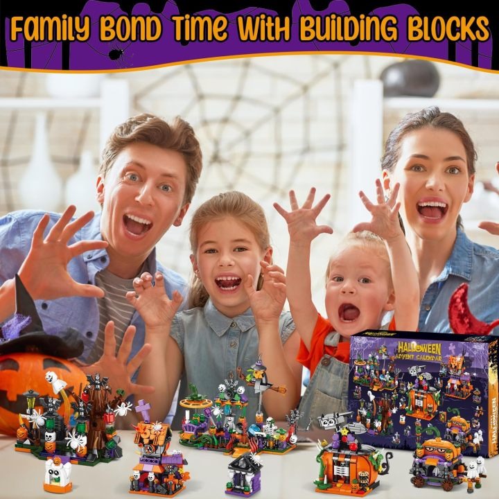 🎃Halloween Advent Calendar - DIY Building Blocks Assembly Kits