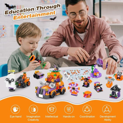 🎃Halloween Advent Calendar - DIY Building Blocks Assembly Kits