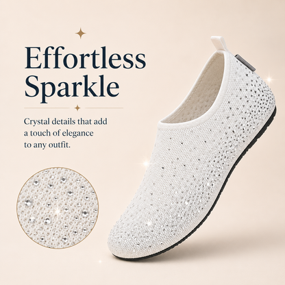 Glamies™ Crystal Comfort Slip-Ons
