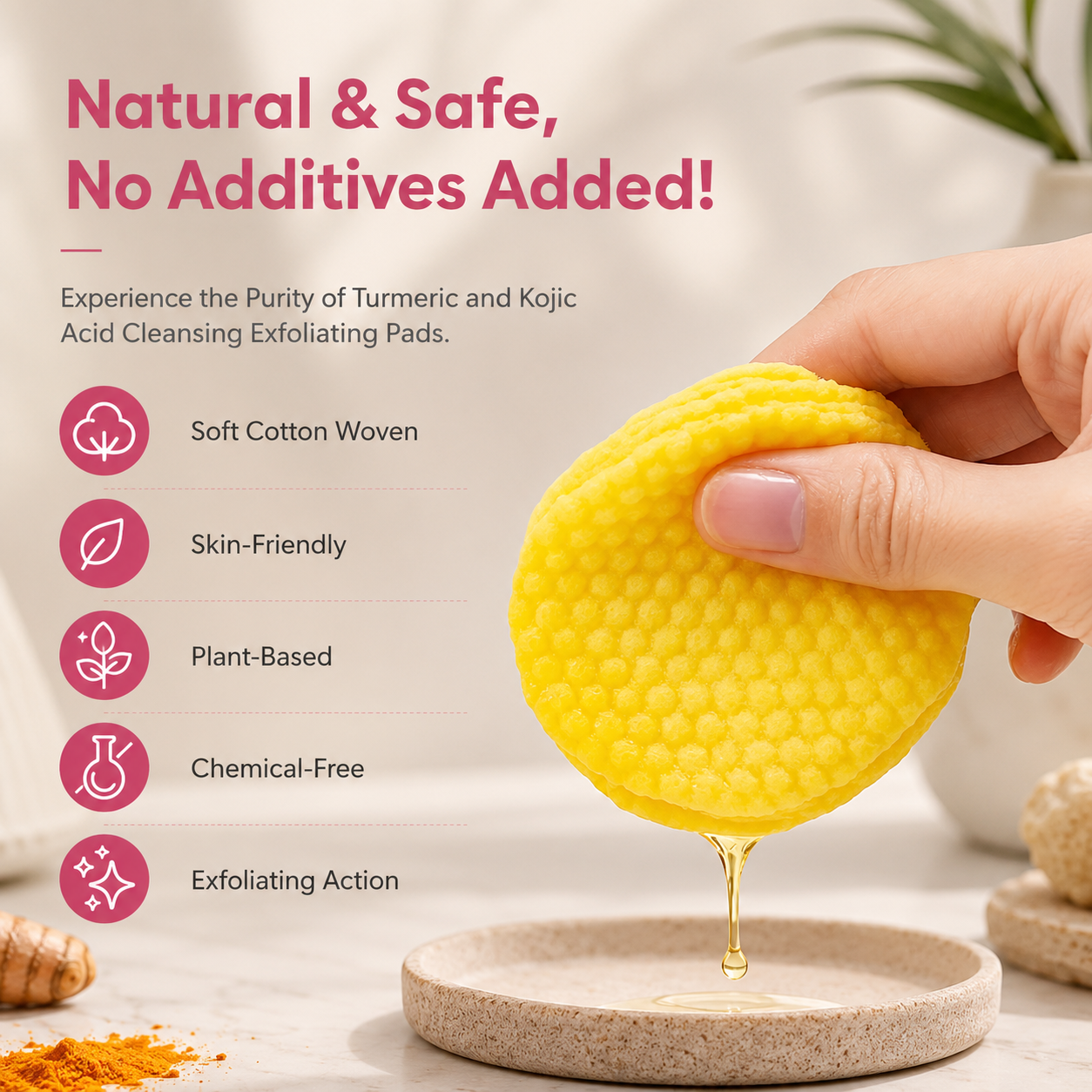 Soloria™ Brightening Turmeric & Kojic Acid Pads (30 Pads)