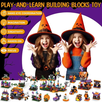 🎃Halloween Advent Calendar - DIY Building Blocks Assembly Kits